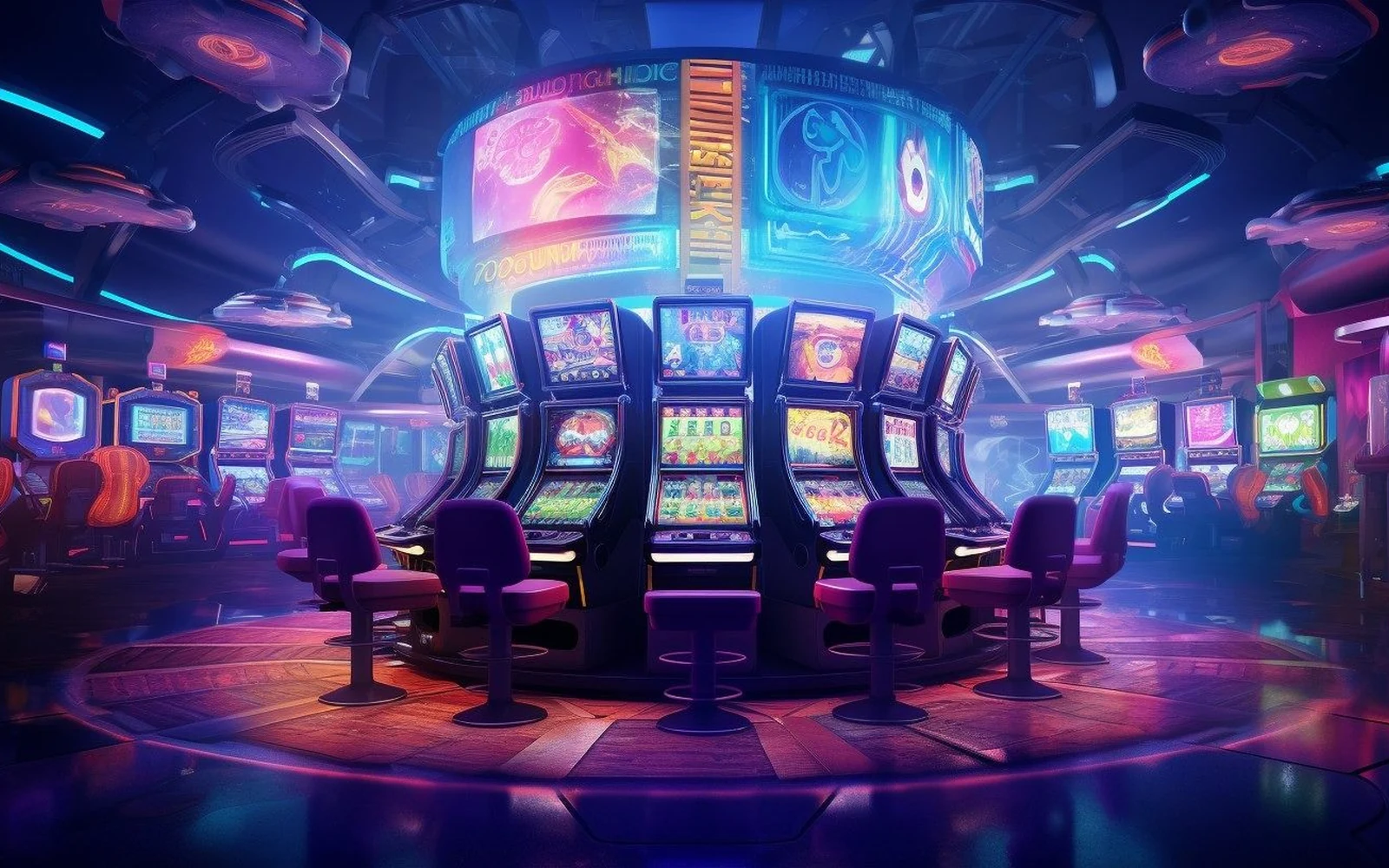 ภาพเกมสล็อตพร้อมรีลและสัญลักษณ์โบนัส
